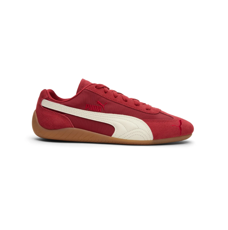 PUMA Low-Profile Sneakers – Red, Cream & Gum