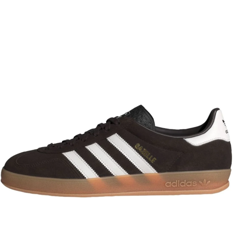 Gazelle Low-Top Sneakers – Brown, White & Gum