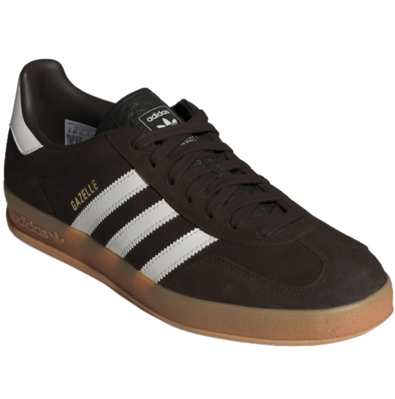 Gazelle Low-Top Sneakers – Brown, White & Gum