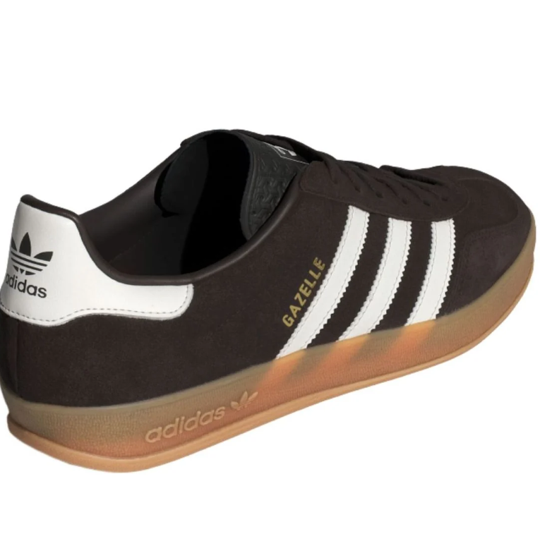 Gazelle Low-Top Sneakers – Brown, White & Gum