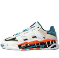 Chunky Color-Block Sneakers – White, Teal & Orange