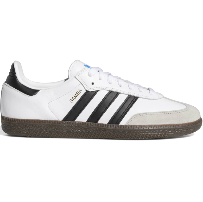 Samba Low-Top Sneakers – White, Black & Dark Gum