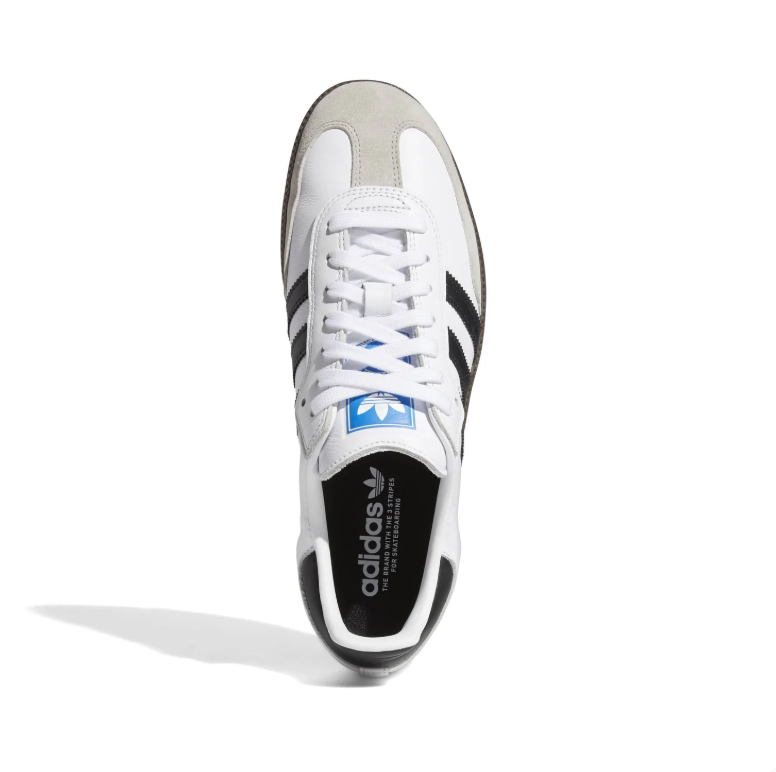 Samba Low-Top Sneakers – White, Black & Dark Gum