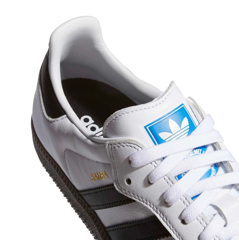 Samba Low-Top Sneakers – White, Black & Dark Gum