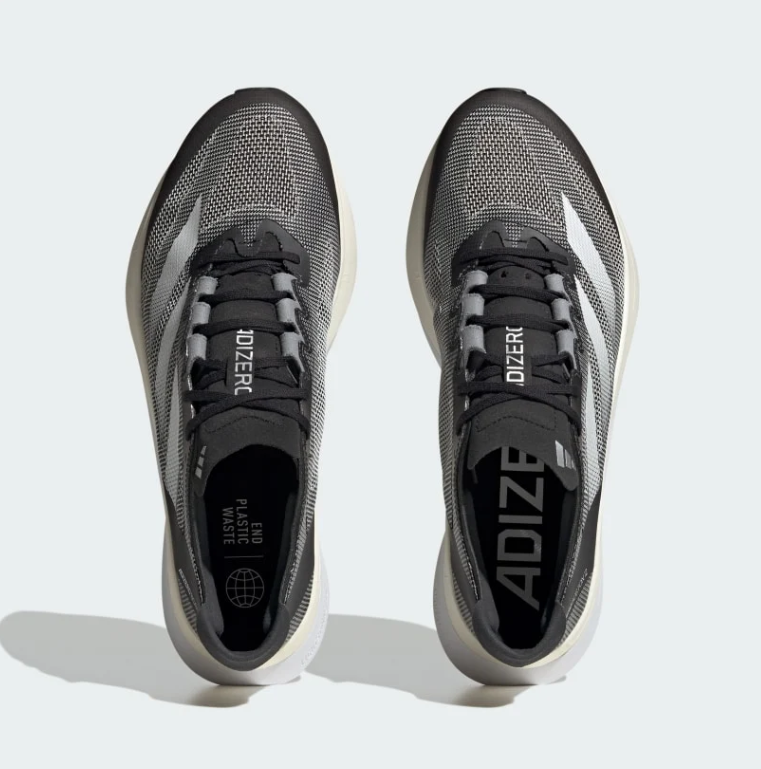 Adizero Boston 12 Running Shoes – Black, Gray & White