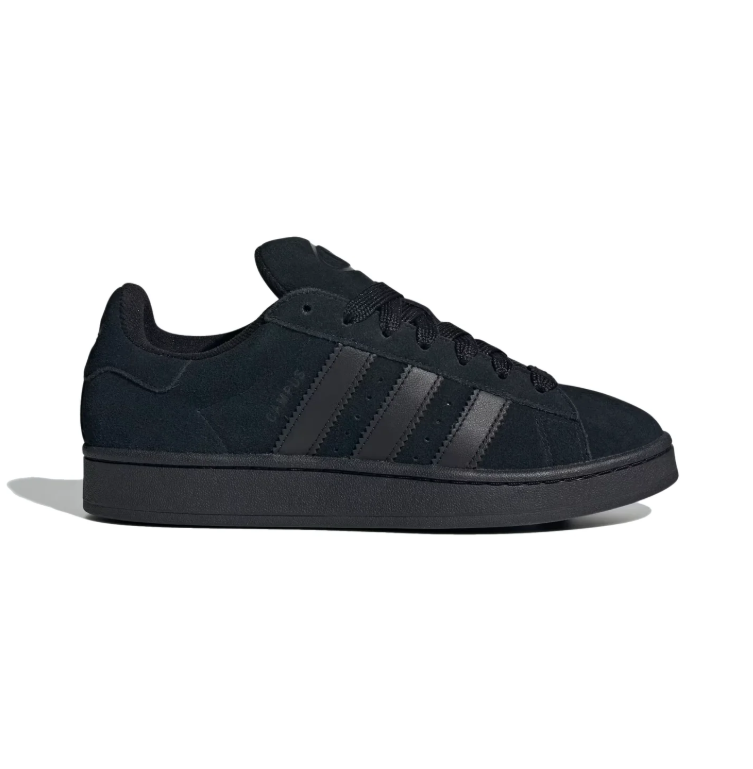 Triple Black Three-Stripe Low-Top Sneakers