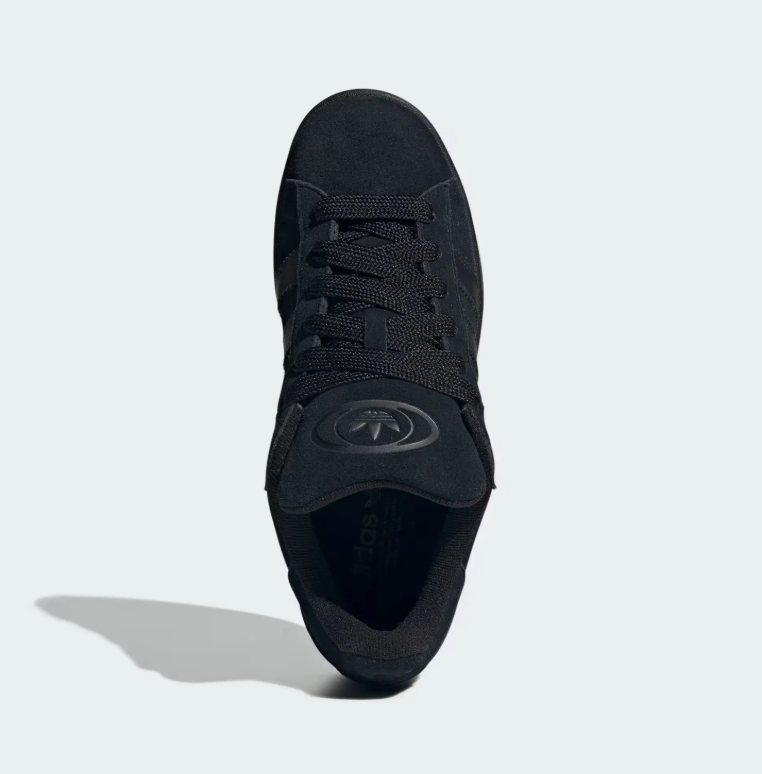Triple Black Three-Stripe Low-Top Sneakers
