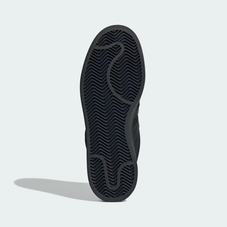 Triple Black Three-Stripe Low-Top Sneakers