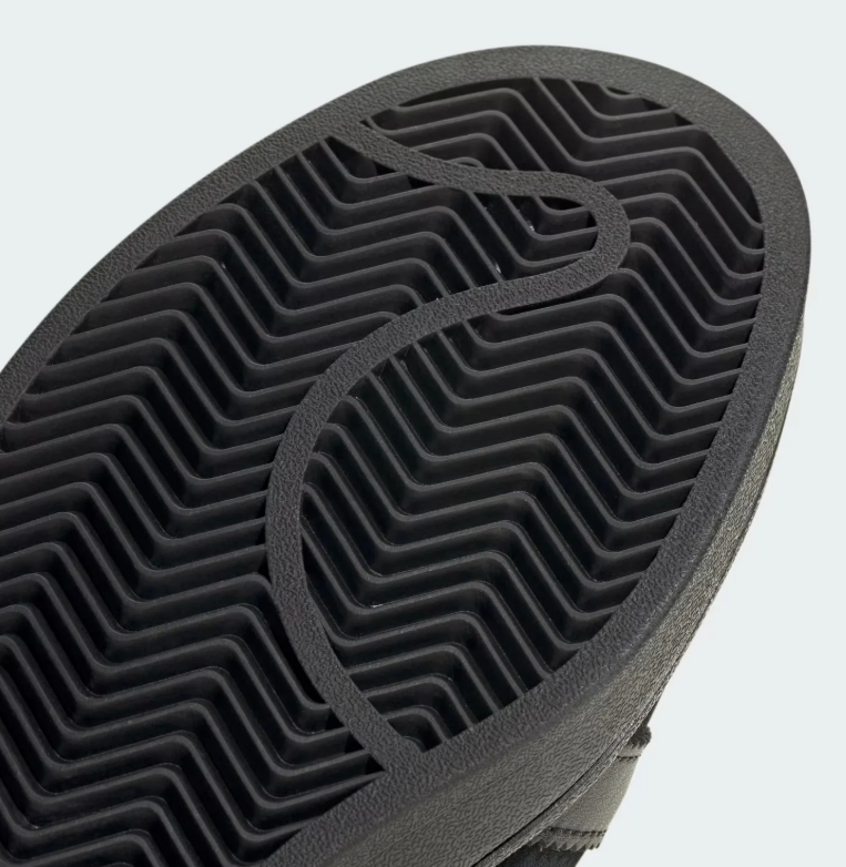 Triple Black Three-Stripe Low-Top Sneakers
