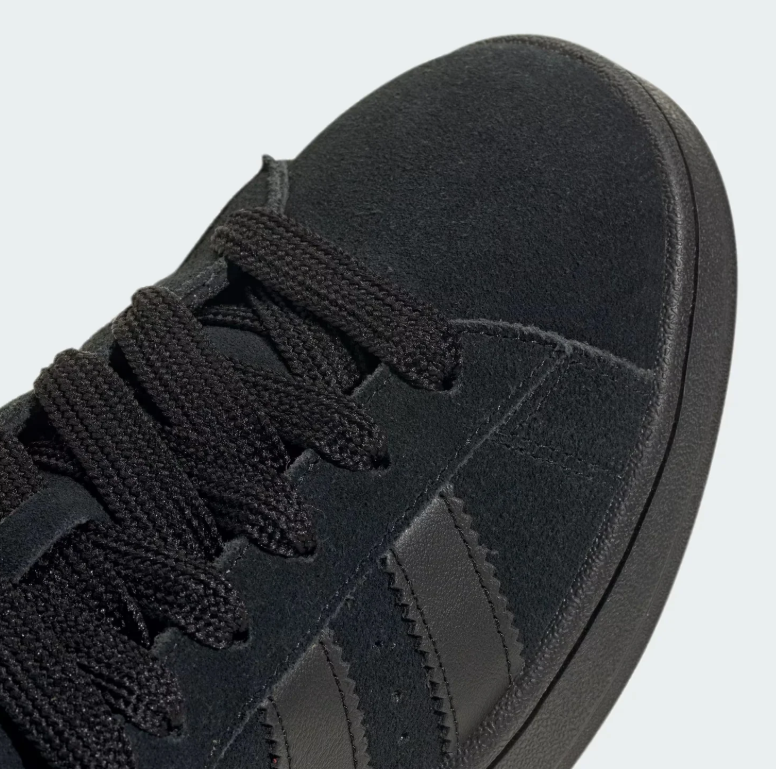 Triple Black Three-Stripe Low-Top Sneakers
