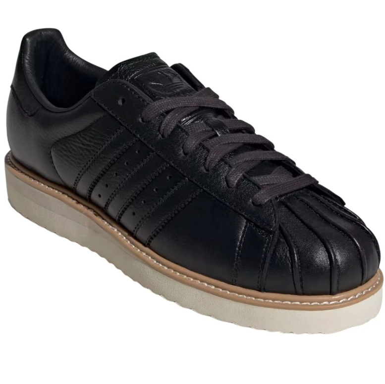 Shell-Toe Low-Top Sneakers – Black & Cream