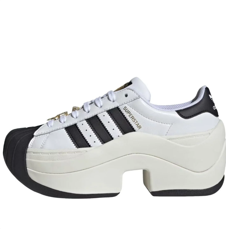 Superstar Platform Shell-Toe Sneakers – White & Black