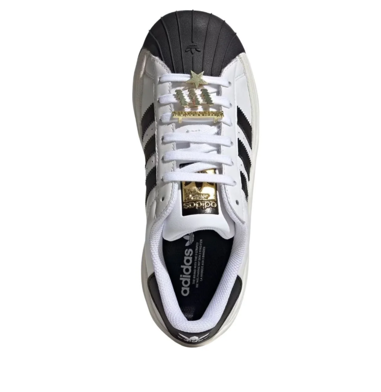 Superstar Platform Shell-Toe Sneakers – White & Black