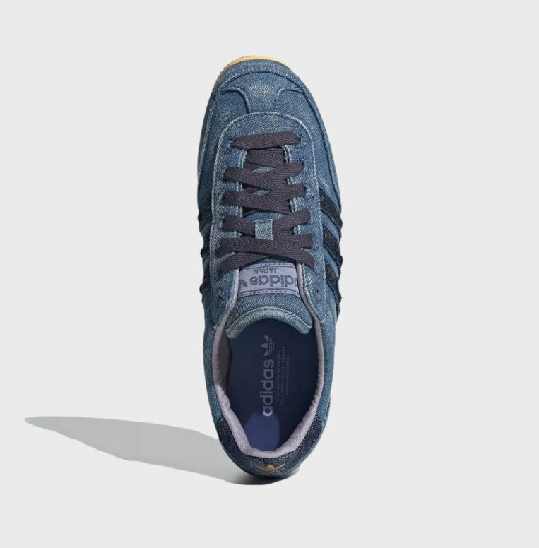 Japan Denim-Look Studded Sneakers – Blue & Gum