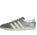 Tokyo Low-Top Sneakers – Metallic Silver & Cream