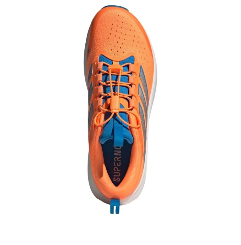 Toggle-Lace Running Shoes – Orange, Silver & Teal