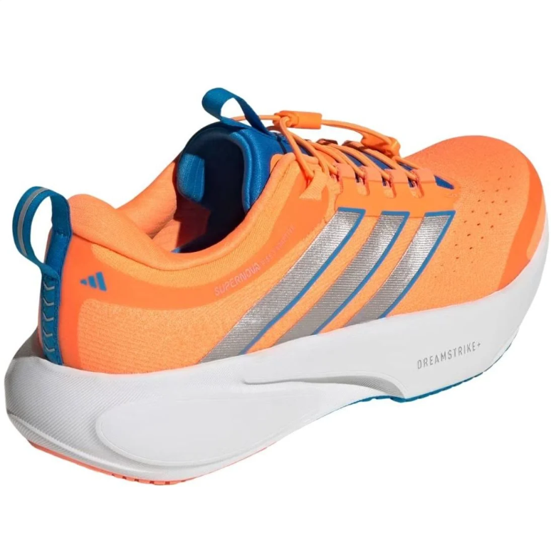 Toggle-Lace Running Shoes – Orange, Silver & Teal