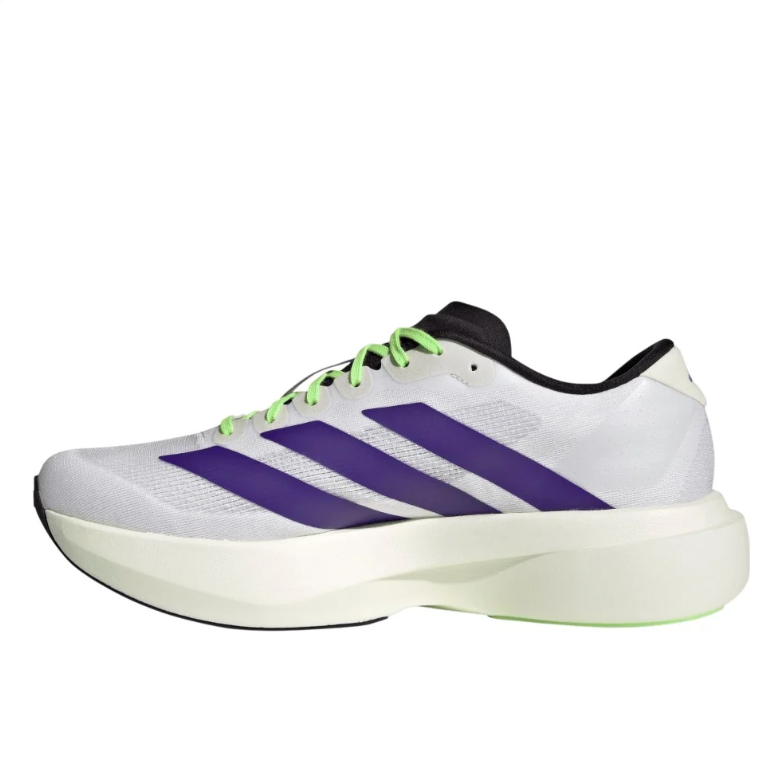 Adizero Running Shoes – White, Purple & Lime