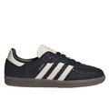 Samba Textured Low-Top Sneakers – Black, Cream & Brown