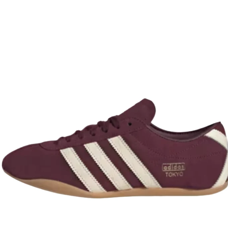 Tokyo Low-Top Sneakers – Burgundy, Cream & Gum