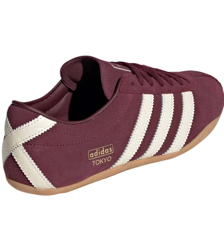 Tokyo Low-Top Sneakers – Burgundy, Cream & Gum