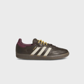 Samba Low-Top Sneakers – Dark Brown, Cream & Burgundy