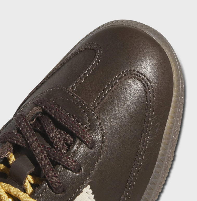 Samba Low-Top Sneakers – Dark Brown, Cream & Burgundy