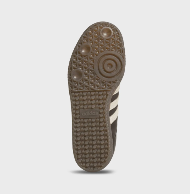 Samba Low-Top Sneakers – Dark Brown, Cream & Burgundy