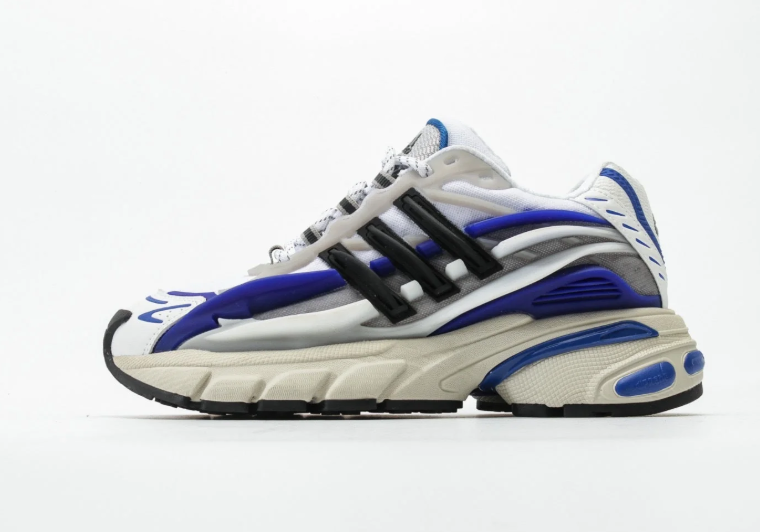 Retro Chunky Lace-Up Sneakers with Three-Stripe Detail