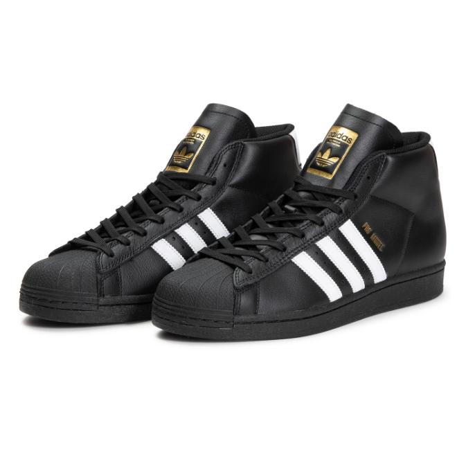 Pro Model High-Top Sneakers – Black & White