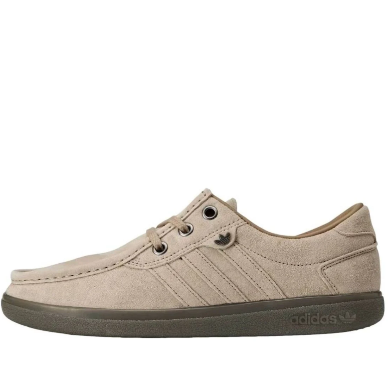 Moc-Toe Lace-Up Casual Shoes – Sand Beige & Dark Olive