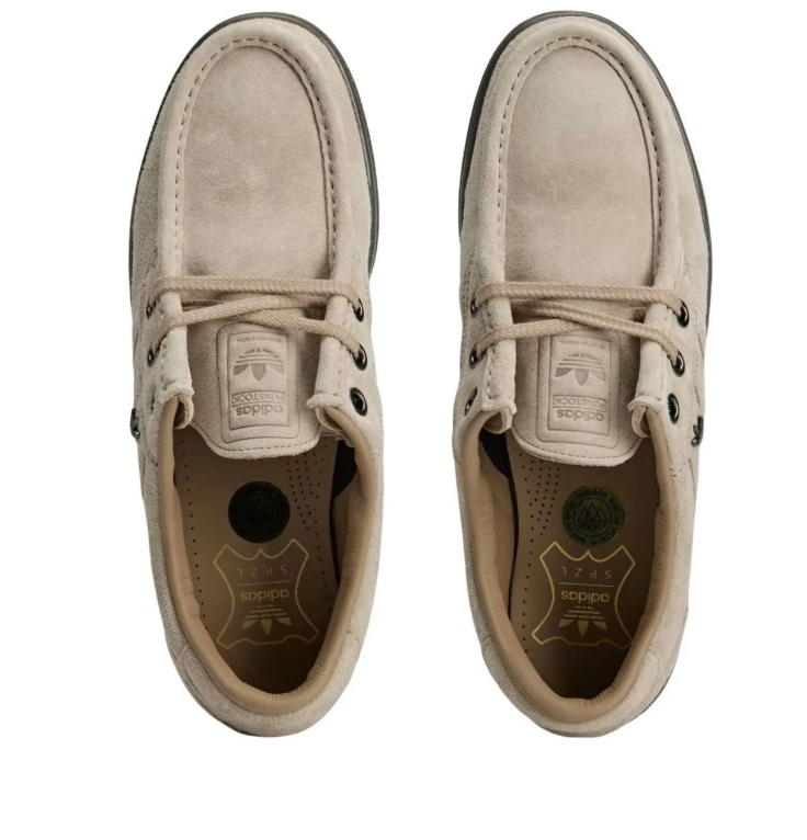 Moc-Toe Lace-Up Casual Shoes – Sand Beige & Dark Olive