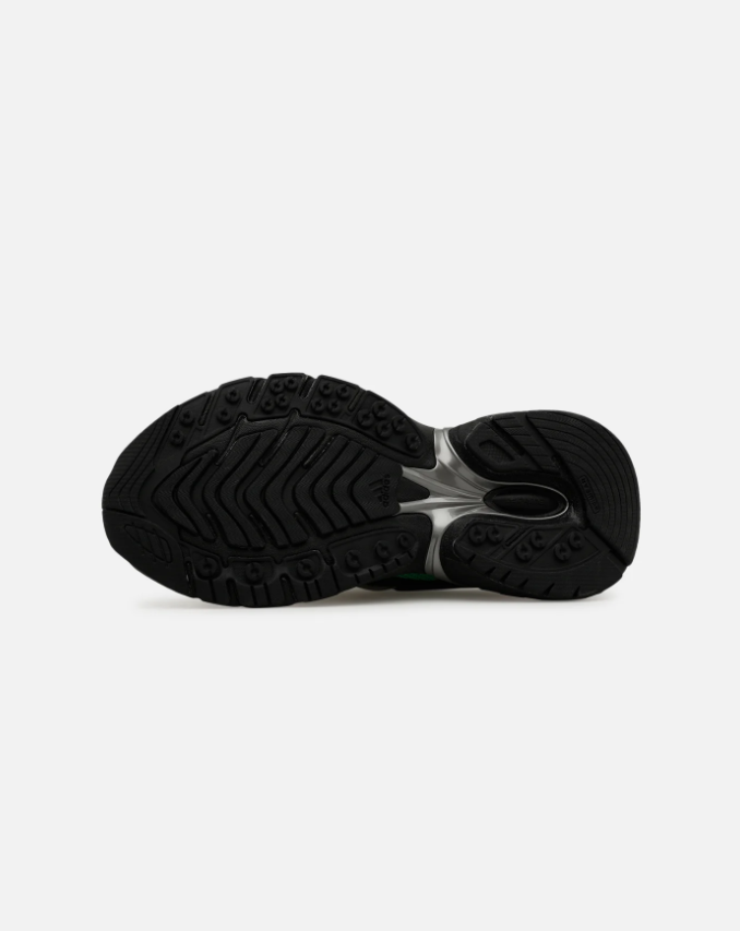 Chunky Mesh Sneakers – Black & Mint Green with Silver Accents