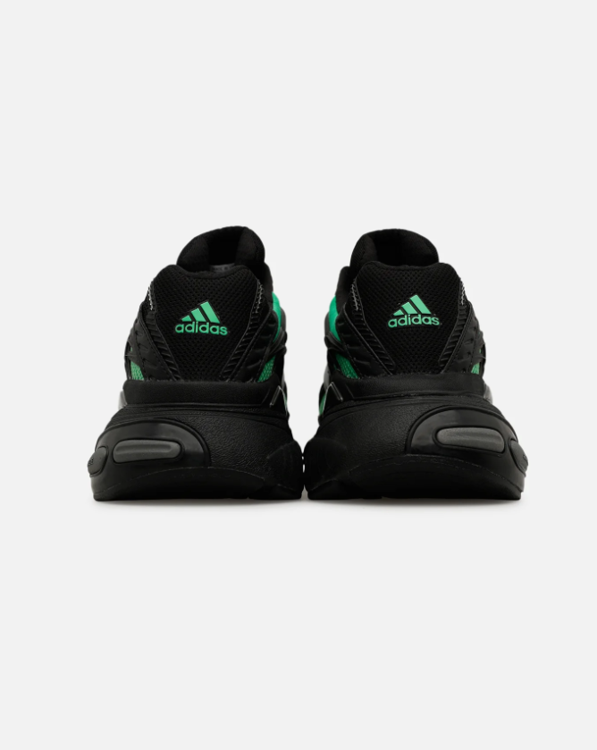 Chunky Mesh Sneakers – Black & Mint Green with Silver Accents