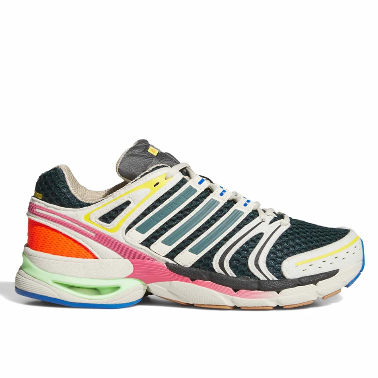 Adistar Retro Mesh Sneakers – Cream, Dark Teal & Multicolor