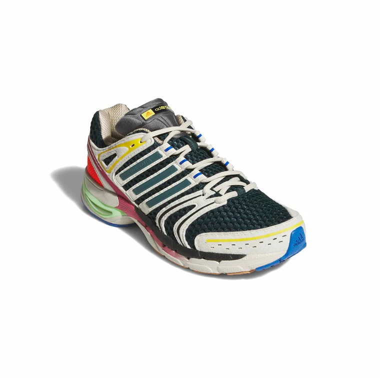 Adistar Retro Mesh Sneakers – Cream, Dark Teal & Multicolor