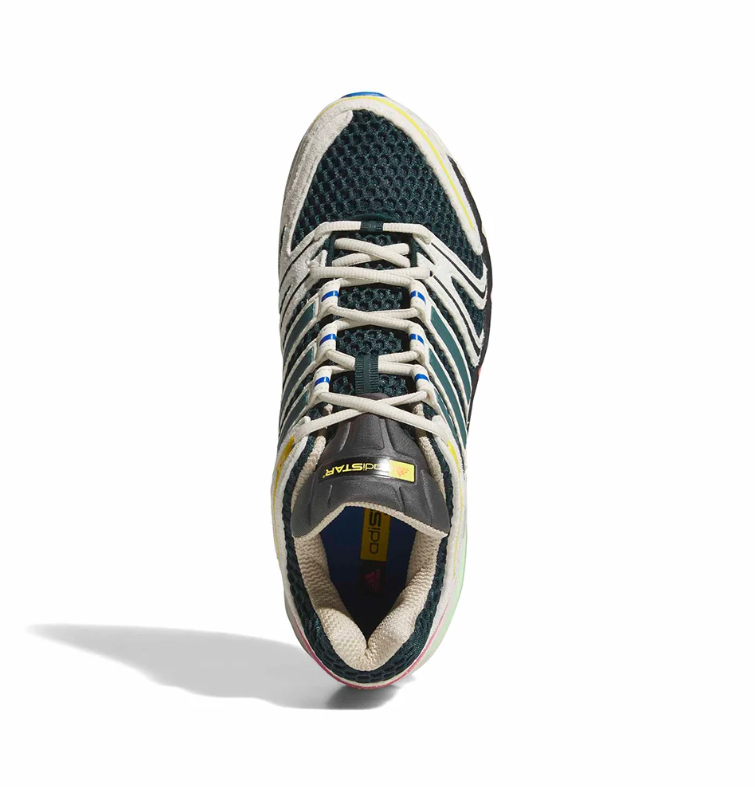Adistar Retro Mesh Sneakers – Cream, Dark Teal & Multicolor