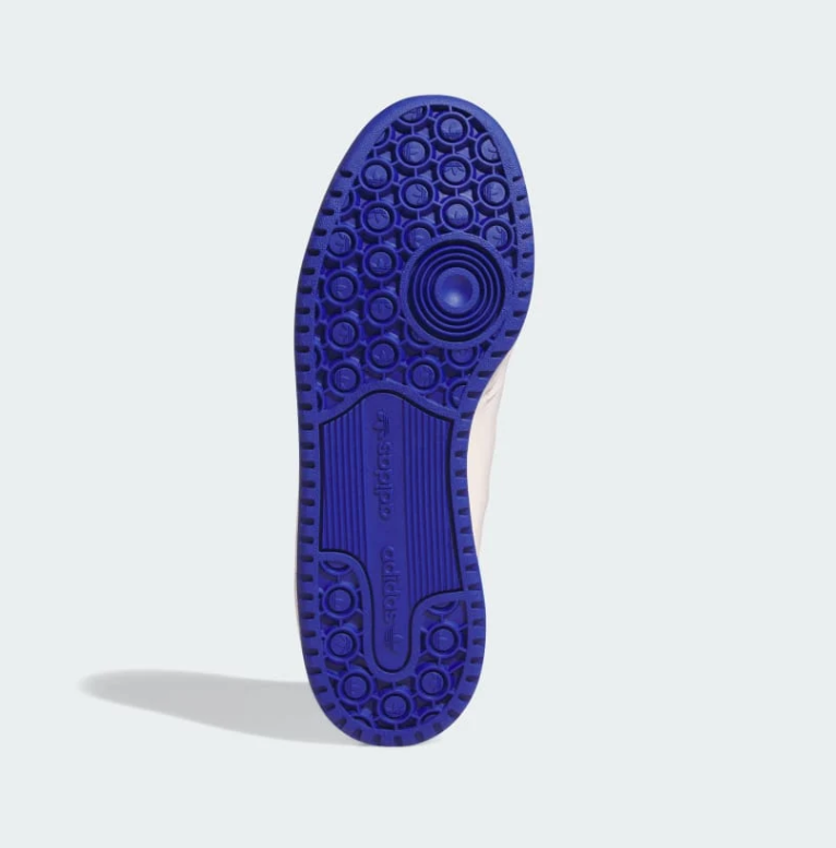 Court-Style Low-Top Sneakers – White & Royal Blue