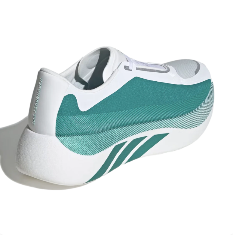 High-Stack Mesh Sneakers – White & Teal