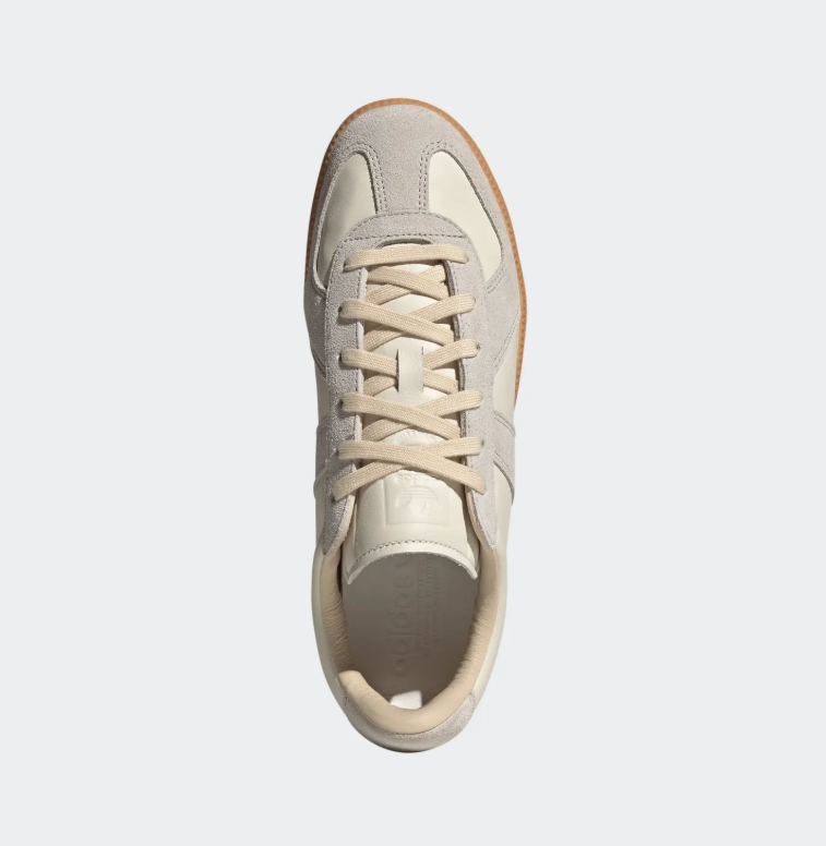 Retro Low-Top Sneakers – Cream, Light Gray & Gum