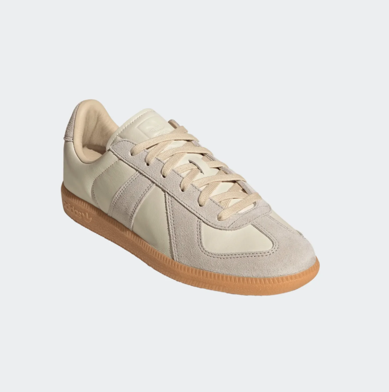 Retro Low-Top Sneakers – Cream, Light Gray & Gum
