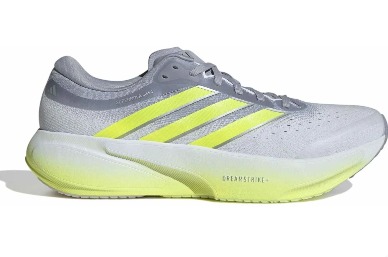 Supernova Rise 3 Sneakers – Gray & Neon Yellow