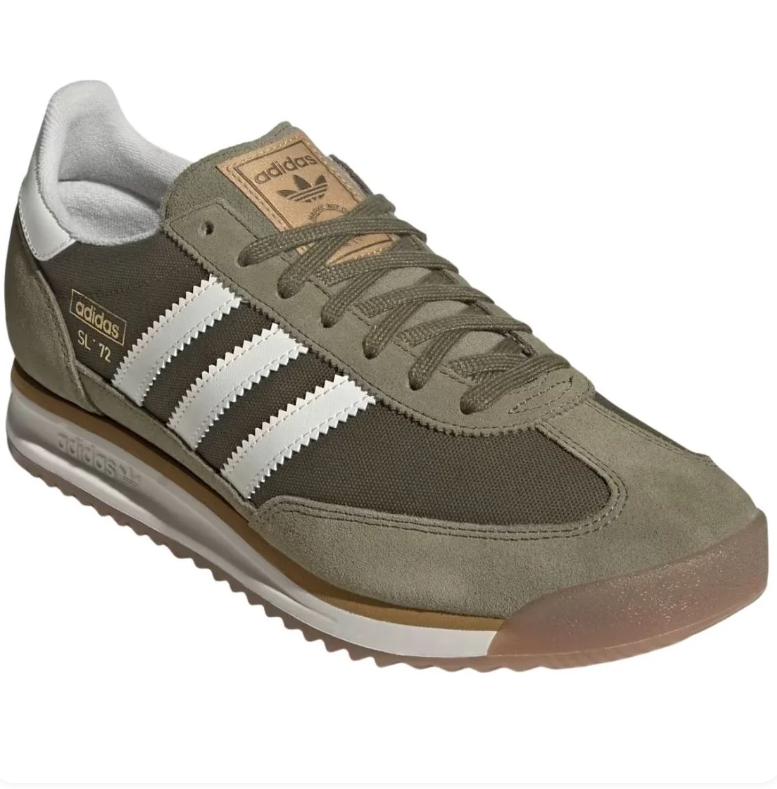 SL 72 Retro Low-Top Sneakers – Olive, White & Gum