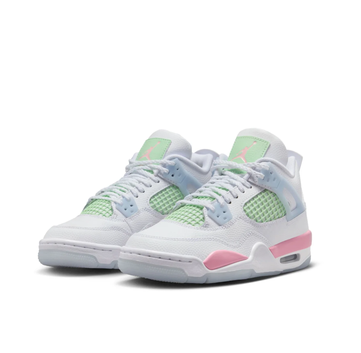Pastel Mid-Top Sneakers – White, Mint Green, Pink & Ice Blue