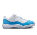 Air Jordan 11 Low-Top Sneakers – White & Bright Blue