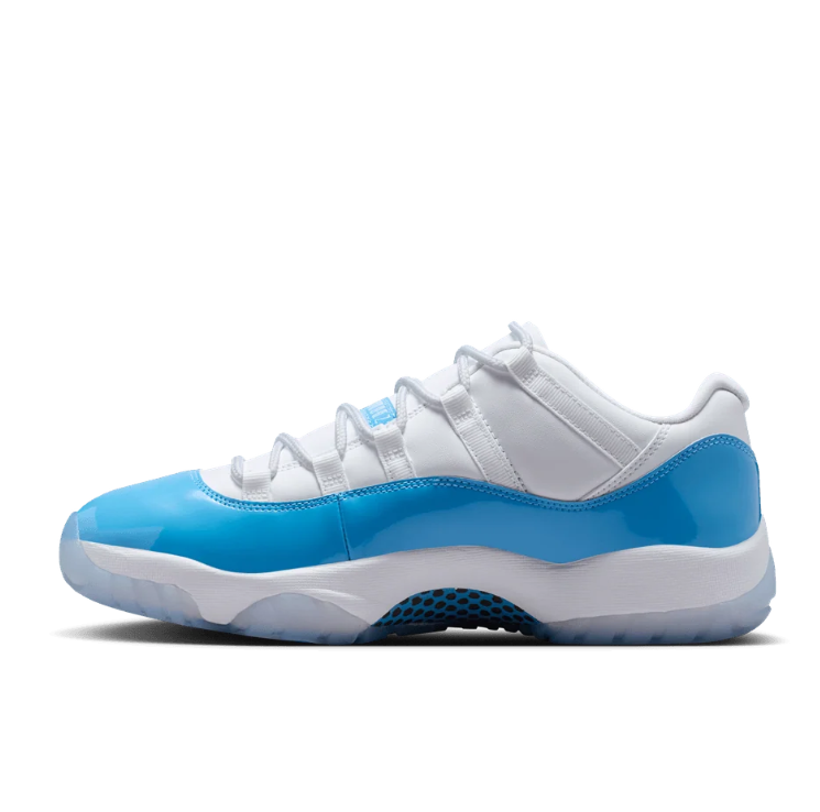 Air Jordan 11 Low-Top Sneakers – White & Bright Blue