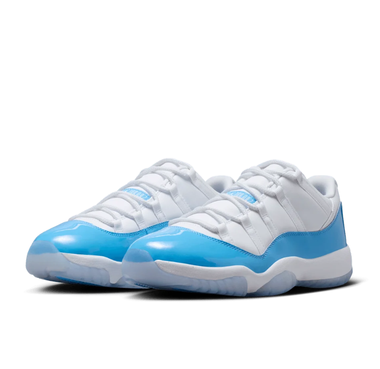 Air Jordan 11 Low-Top Sneakers – White & Bright Blue