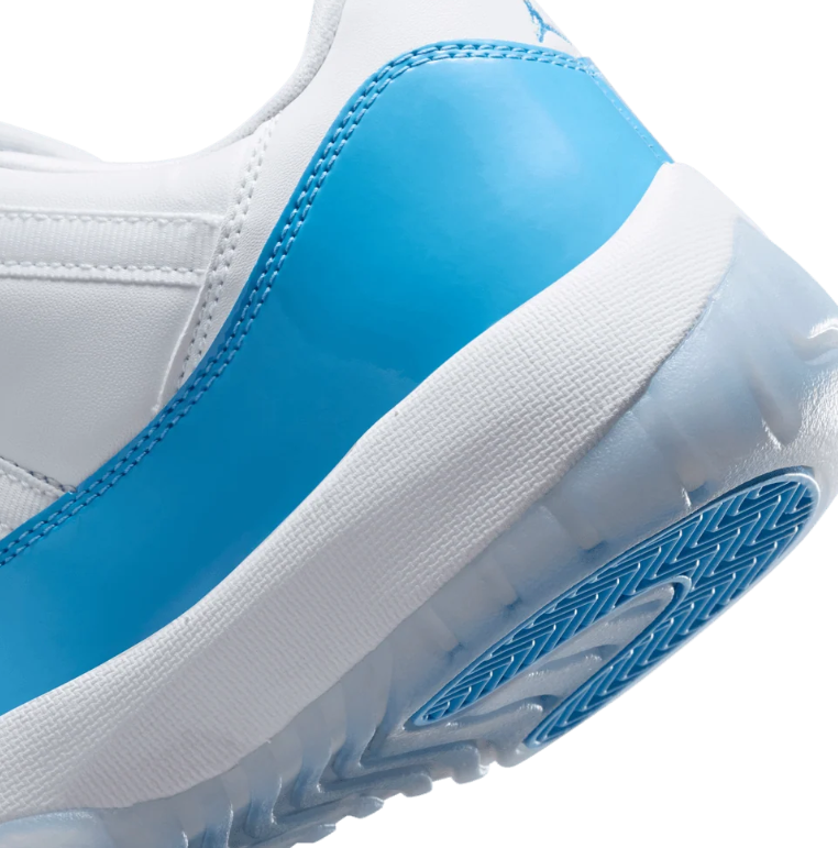 Air Jordan 11 Low-Top Sneakers – White & Bright Blue