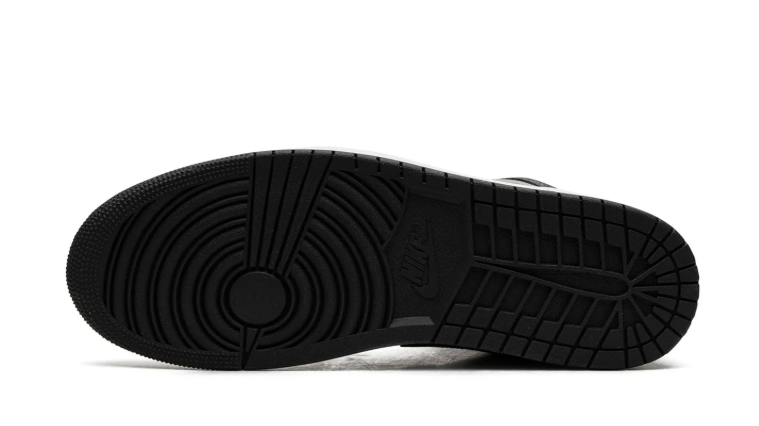 Air Jordan 1 Mid Sneakers – Charcoal & Gray with Orange Accents