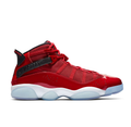 Jordan 6 Rings High-Top Sneakers – Glossy Red, Black & Ice Blue